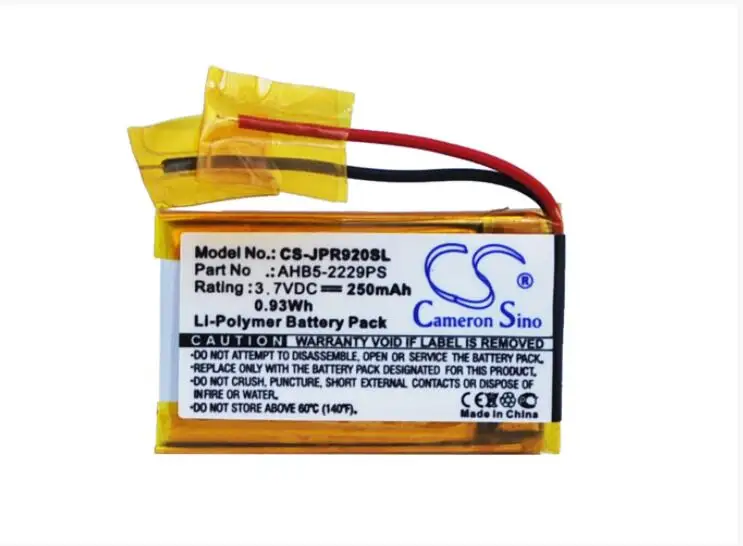 Cameron Sino 250mAh battery for JABRA Pro 900 920 923 930 935 AHB5-2229PS Wireless Headset Battery
Cameron Sino 250mAh battery for JABRA Pro 900 920 923 930 935 AHB5-2229PS Wireless Headset Battery