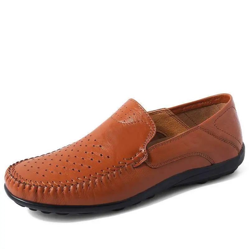 ERRFC New Arrival Men Brown Leisure Loafer Shoes Fashion Designer Man PU Leather Shoes Cut Out Breathable Flats Plus Size 38-46
ERRFC New Arrival Men Brown Leisure Loafer Shoes Fashion Designer Man PU Leather Shoes Cut Out Breathable Flats Plus Size 38-46