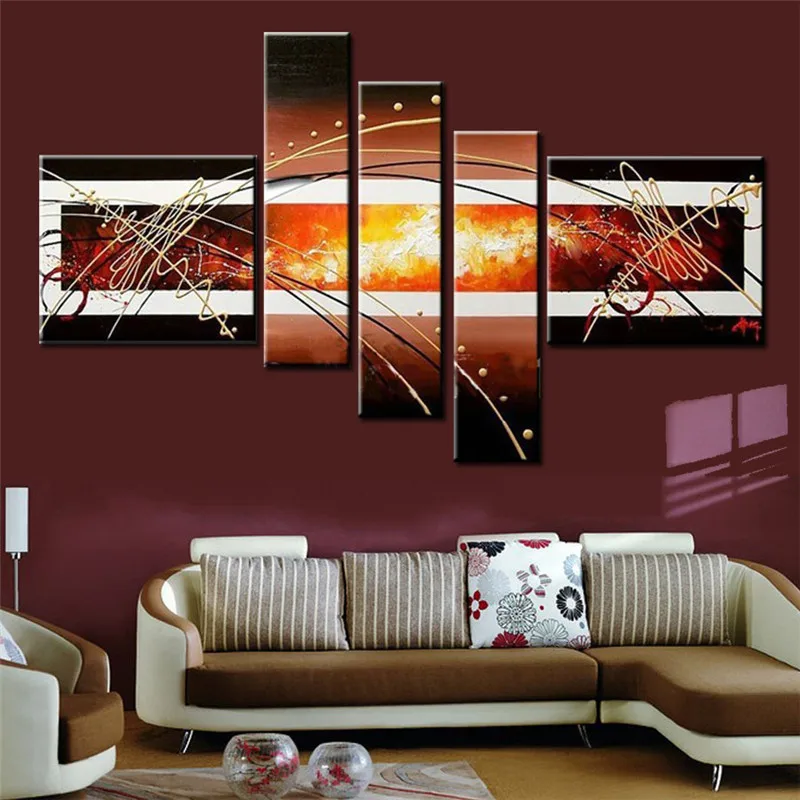 hand painted wall art abstract brown canvas oil painting 5pcs/set combination abstract lines wall picture for fireplace parlor
hand painted wall art abstract brown canvas oil painting 5pcs/set combination abstract lines wall picture for fireplace parlor