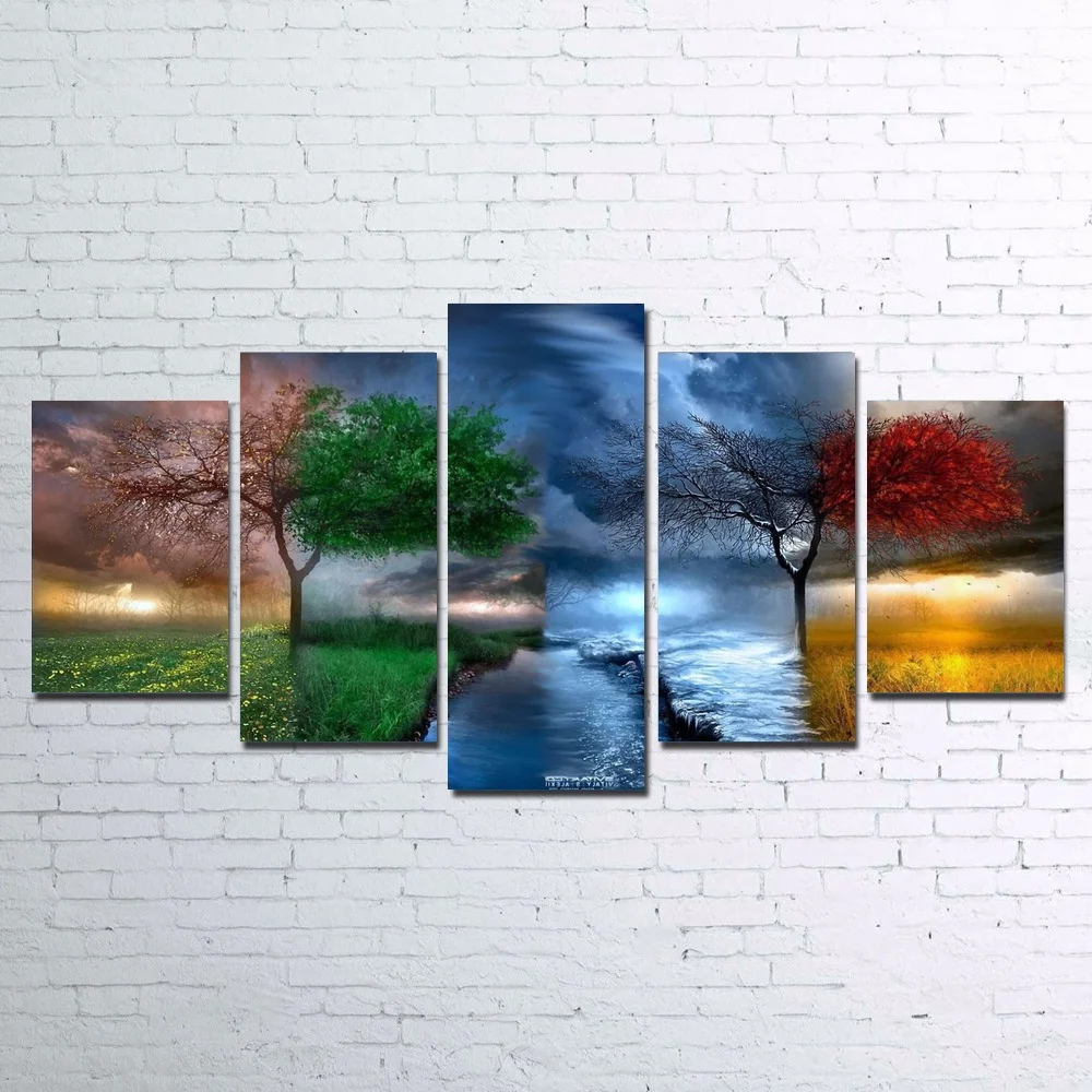 Hot Sell 5 Pcs HD Printed Fantasy Nature Canvas Home Decor for Living Room Canvas Painting Unframed
Hot Sell 5 Pcs HD Printed Fantasy Nature Canvas Home Decor for Living Room Canvas Painting Unframed