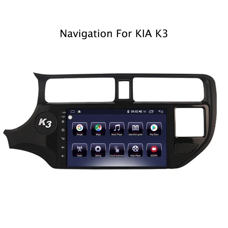 9 "Android 8 1 core 4G ram 64G rom gps навигация автомобильное радио для Kia K3 2016 2018 с Carplay/4G