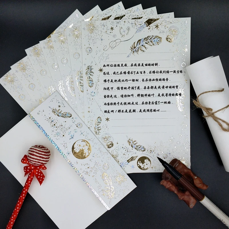 13 шт./компл., Европейский Винтаж, 8 шт., бумага для письма + 5 шт., конверт, горячее тиснение, хорошее качество, бумага, школьные канцелярские при...
13 шт./компл., Европейский Винтаж, 8 шт., бумага для письма + 5 шт., конверт, горячее тиснение, хорошее качество, бумага, школьные канцелярские при...