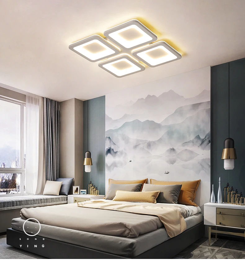 Living room lamp Simple modern atmosphere household rectangular led ceiling lamp Nordic creative personality warm bedroom lamp
Living room lamp Simple modern atmosphere household rectangular led ceiling lamp Nordic creative personality warm bedroom lamp