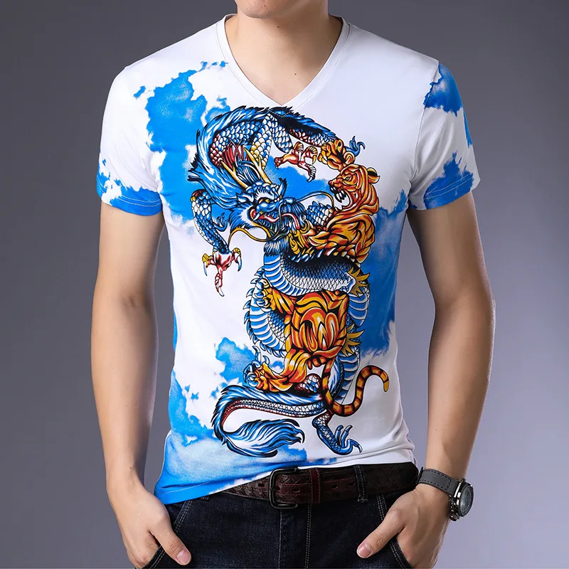 Chinese style 3D wings eagle pattern printing fashion short sleeve t shirt Summer 2018 New quality silk cotton t shirt men M-4XL
Chinese style 3D wings eagle pattern printing fashion short sleeve t shirt Summer 2018 New quality silk cotton t shirt men M-4XL
