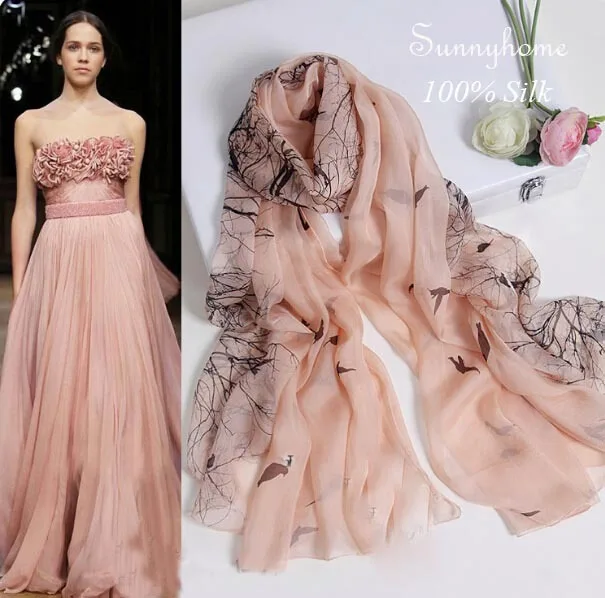 Beach Outlets Summer Style 100% Silk Designer Scarf Luxury Long Shawls Fashion Scarf Printed Pink Bird muslim hijab muculmano
Beach Outlets Summer Style 100% Silk Designer Scarf Luxury Long Shawls Fashion Scarf Printed Pink Bird muslim hijab muculmano