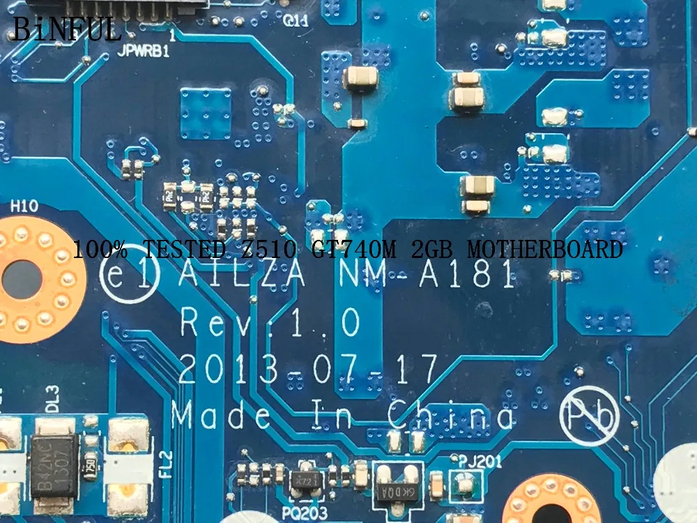 В наличии OK AILZA NM A181 для LENOVO Z510 материнская плата ноутбуков ПК GT740M 2 Гб 90 дней