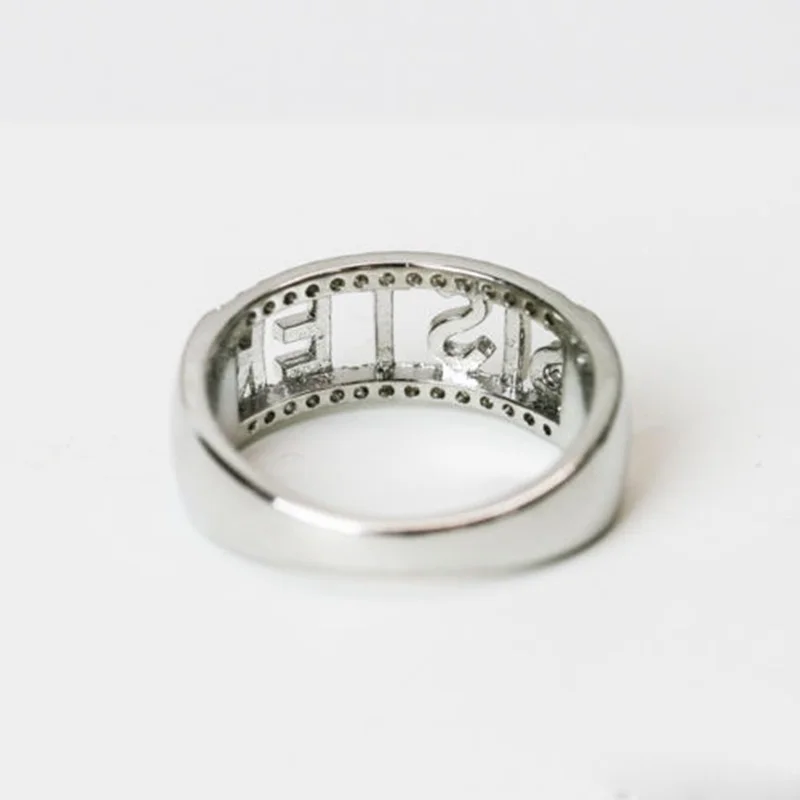 OMHXZJ Wholesale European Fashion Woman Girl Party Wedding Gift SISTER White AAA Zircon 18KT White Gold Rose Gold Ring RR466
OMHXZJ Wholesale European Fashion Woman Girl Party Wedding Gift SISTER White AAA Zircon 18KT White Gold Rose Gold Ring RR466