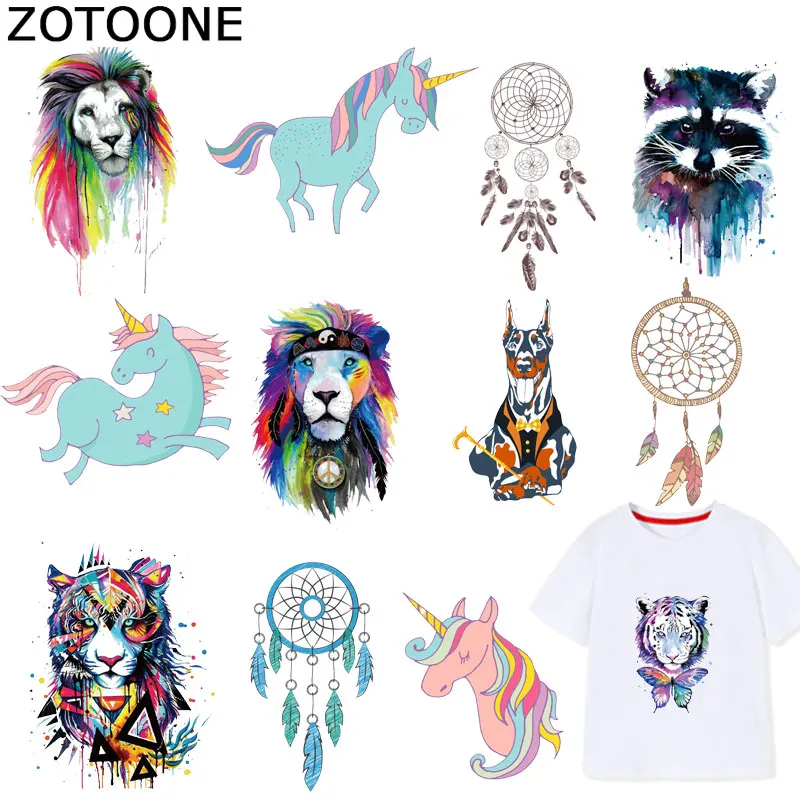 ZOTOONE Dreamcatcher Animal Stickers Unicorn Iron on Patches Transfers for T-shirt Heat Transfer DIY Accessory Appliques F1
ZOTOONE Dreamcatcher Animal Stickers Unicorn Iron on Patches Transfers for T-shirt Heat Transfer DIY Accessory Appliques F1