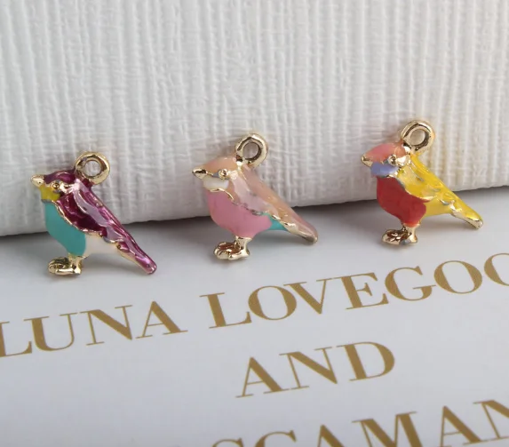 30pcs animal Three dimensional sparrow enamel alloy Pendant charm Handmade earring bracelet necklace Jewelry Making DIY 15*17mm
30pcs animal Three dimensional sparrow enamel alloy Pendant charm Handmade earring bracelet necklace Jewelry Making DIY 15*17mm