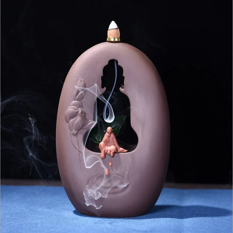Returning Incense Burner Creative Sandalwood Decoration Antique Home Indoor Tea Ceremony Zen Purple Sand Backflow Incense
Returning Incense Burner Creative Sandalwood Decoration Antique Home Indoor Tea Ceremony Zen Purple Sand Backflow Incense