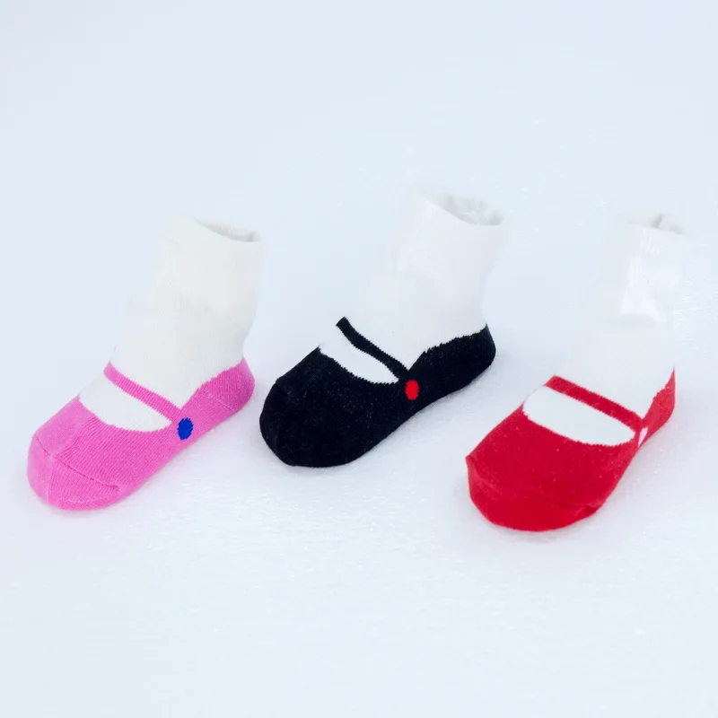 Нескользящие хлопковые носки для девочек с принтом балерины|newborn socks|baby girl sockslot baby