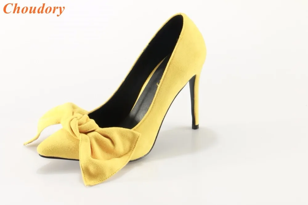 fashion woman yellow Big bow high heel pointed toe stiletto woman dress high heel shoes stiletto shoes
fashion woman yellow Big bow high heel pointed toe stiletto woman dress high heel shoes stiletto shoes