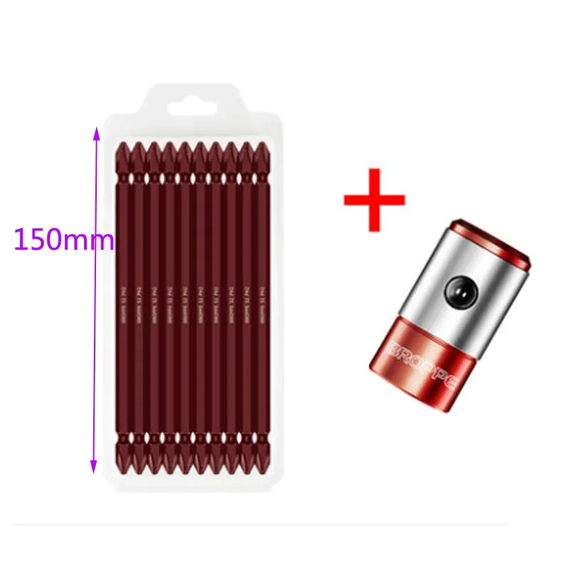 S2 Phillips Strong Magnet Driver Steel Double Head Hex Shank with Magnetizer Ring Screwdriver Bits Set
S2 Phillips Strong Magnet Driver Steel Double Head Hex Shank with Magnetizer Ring Screwdriver Bits Set