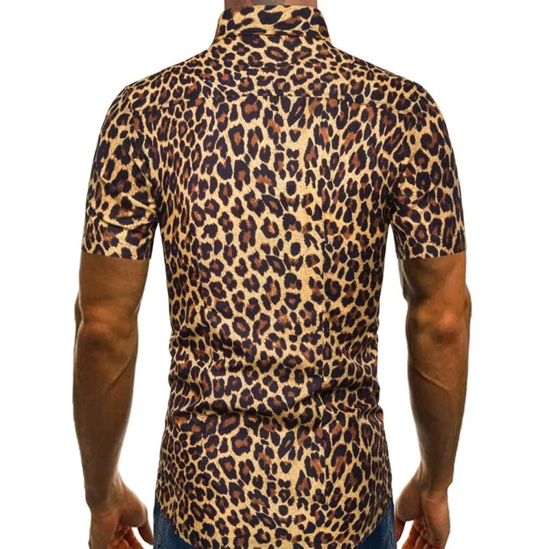 Summer fashion casual gold leopard print men's long-sleeved tops become hip-hop style animals
Summer fashion casual gold leopard print men's long-sleeved tops become hip-hop style animals