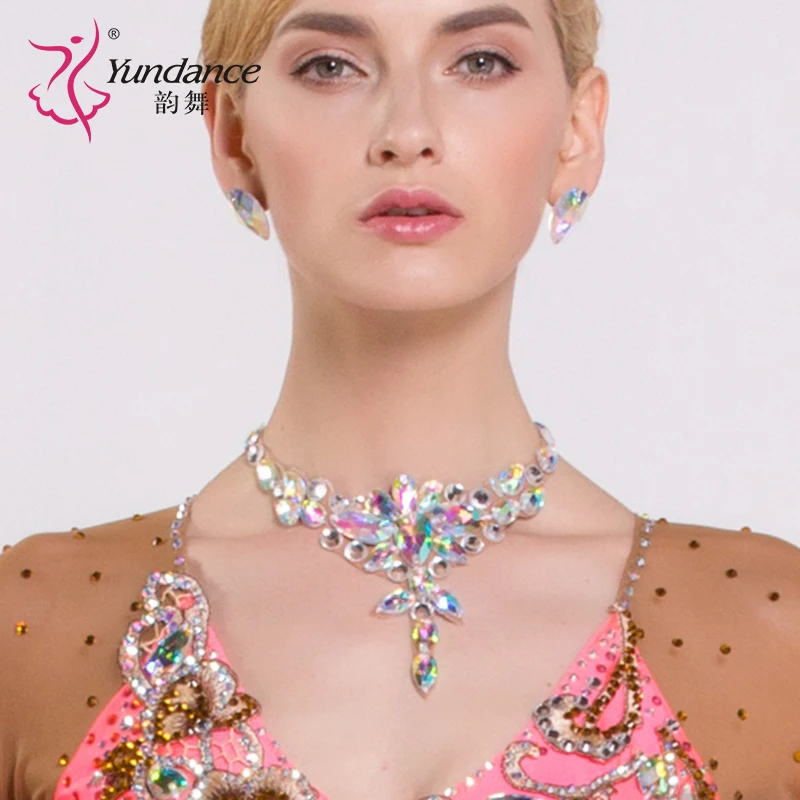 Lady Diamond Necklace Girls Dancing Rhinestone Necklace Female Modern Diamond Collar Wear Latin Accessories B-6586
Lady Diamond Necklace Girls Dancing Rhinestone Necklace Female Modern Diamond Collar Wear Latin Accessories B-6586