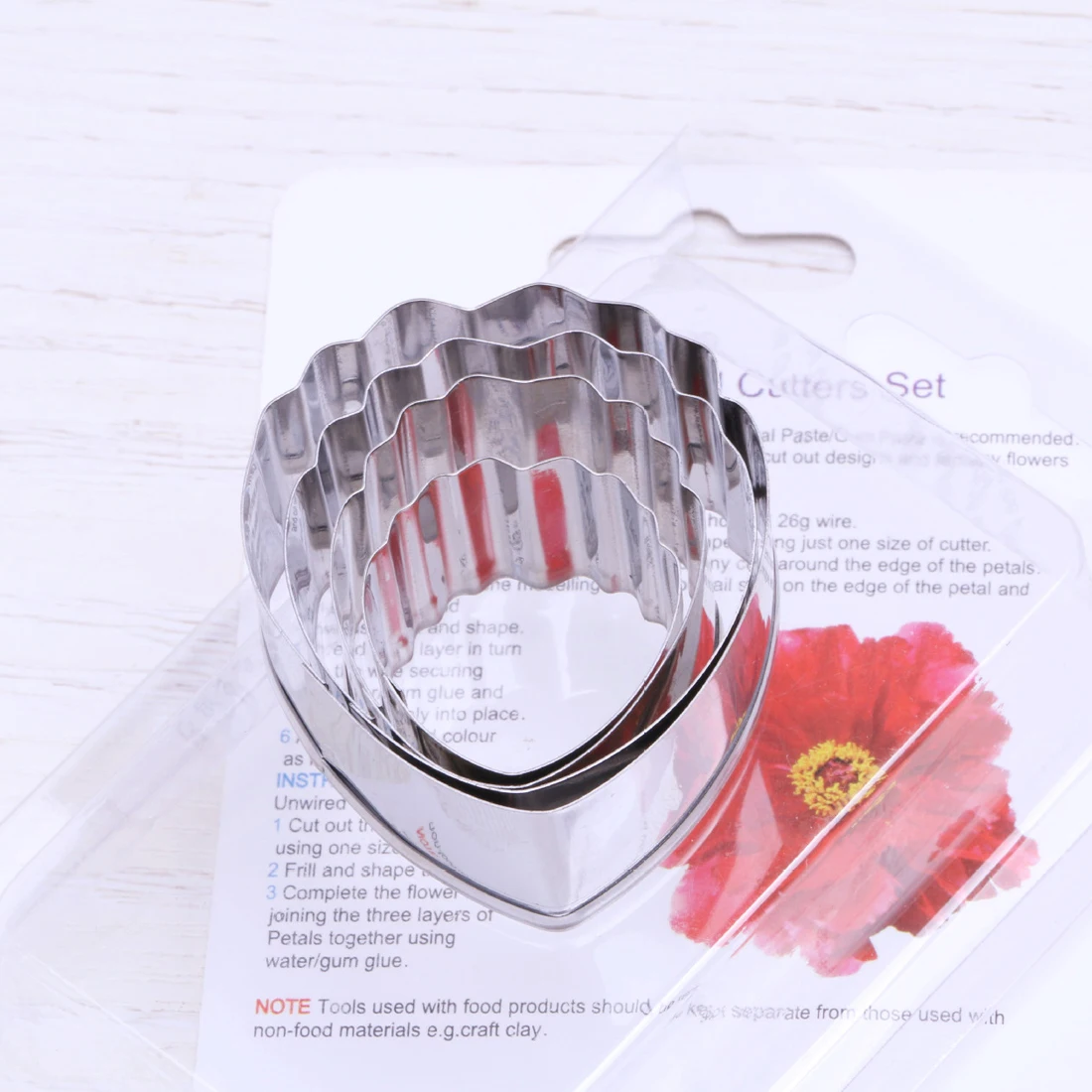 Lovely 4pcs/set Fondant Cake Decoration Floral Petal Petals Cutter Flower Mold Peony Stainless Steel Cake Decorating Tools
Lovely 4pcs/set Fondant Cake Decoration Floral Petal Petals Cutter Flower Mold Peony Stainless Steel Cake Decorating Tools