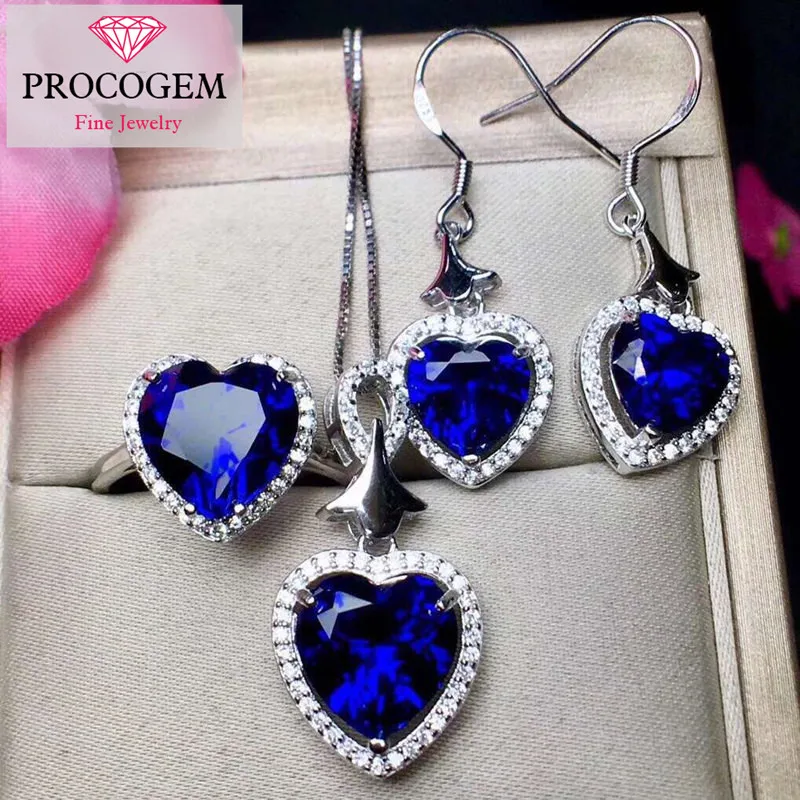 Optimized Sapphire Jewelry sets for women Ladies Gifts Heart Jewelry Necklace Ring Earrings 925 Sterling silver #276
Optimized Sapphire Jewelry sets for women Ladies Gifts Heart Jewelry Necklace Ring Earrings 925 Sterling silver #276