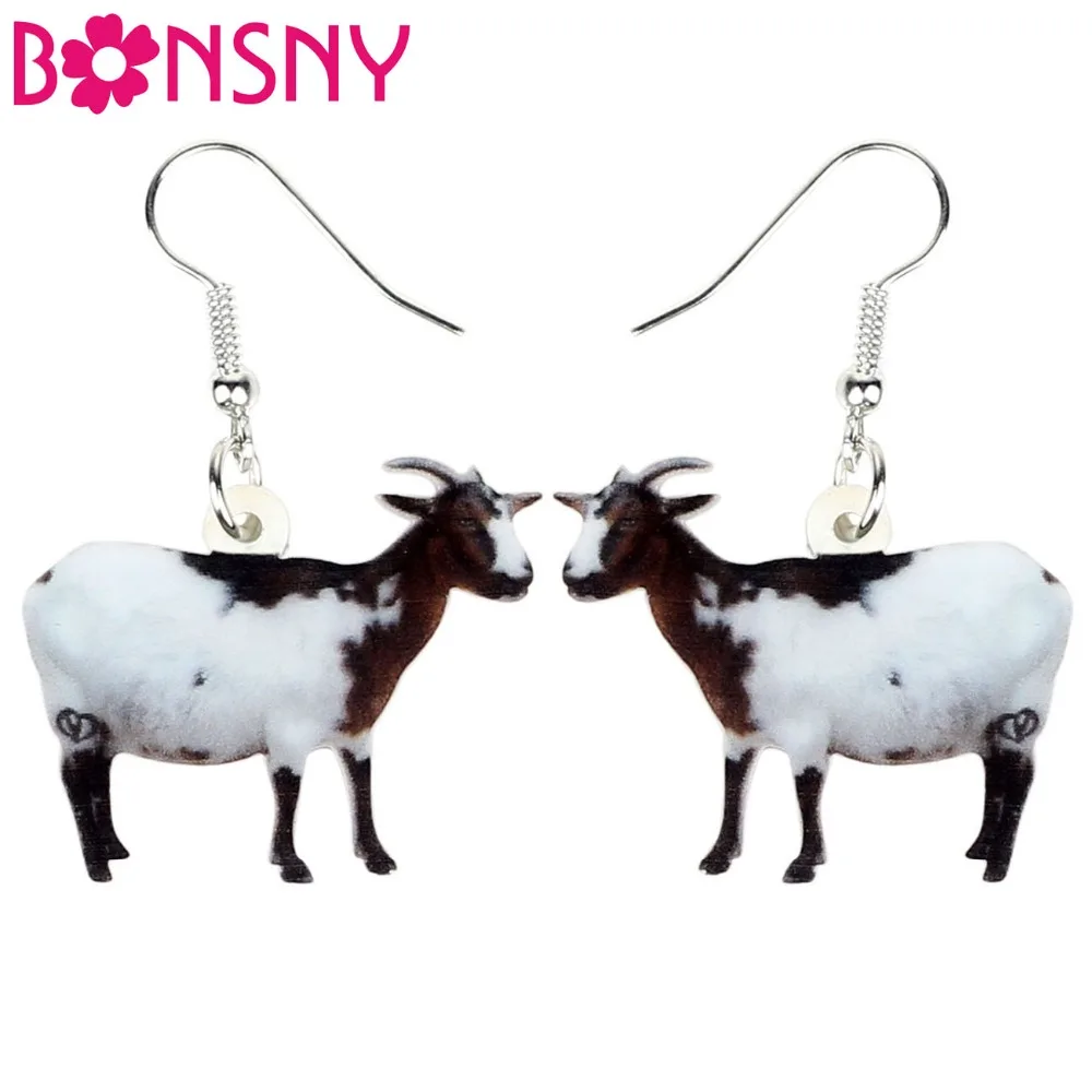 Bonsny Acrylic Black White Goat Earrings Drop Dangle Fashion Animal Pet Jewelry For Women Girls Teens Gift Party Accessories
Bonsny Acrylic Black White Goat Earrings Drop Dangle Fashion Animal Pet Jewelry For Women Girls Teens Gift Party Accessories