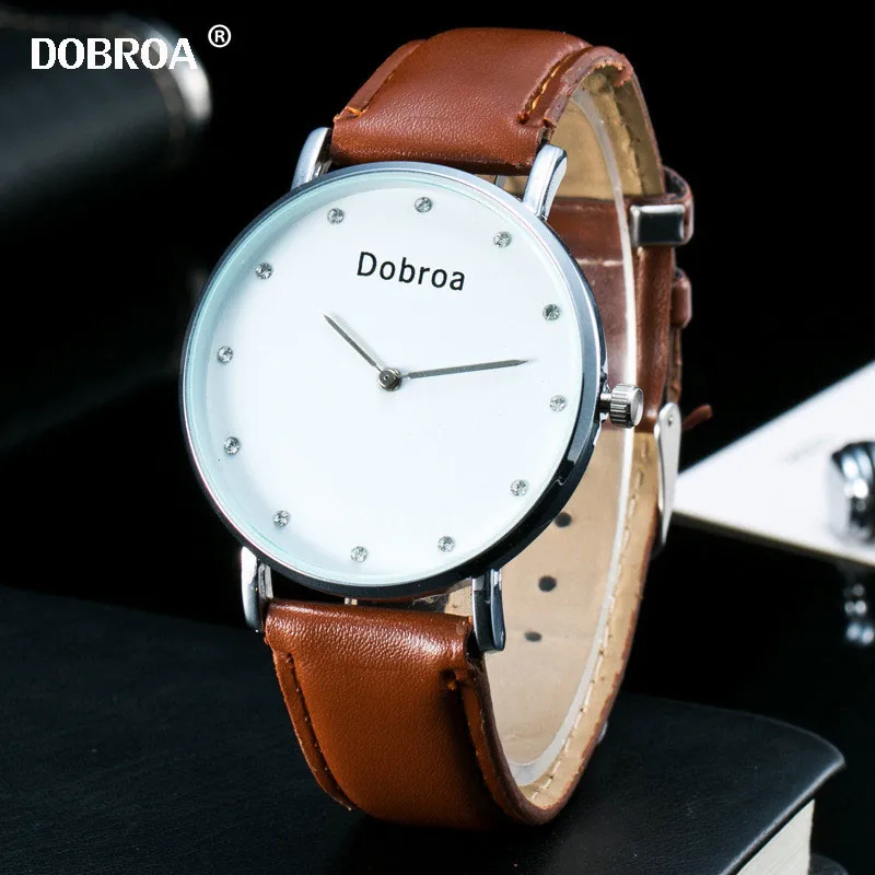 DOBROA часы мужские Erkek Kol Saati лучший бренд класса люкс Montre Homme ультра тонкие модные