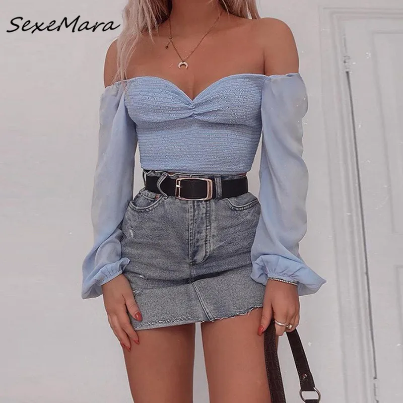 Crop Top Women 2019 Summer Sexy Casual T-shirt Korean Fashion Clothing Crop Top Long Sleeve
Crop Top Women 2019 Summer Sexy Casual T-shirt Korean Fashion Clothing Crop Top Long Sleeve