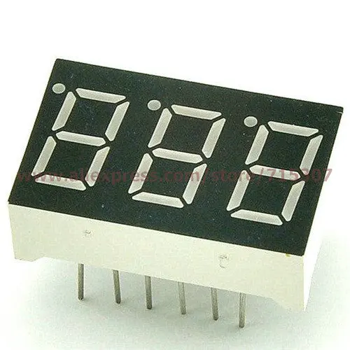PHISCALE 20 шт 0 36 дюймов высокая яркость красная цифровая трубка led 3 Бит общий анод