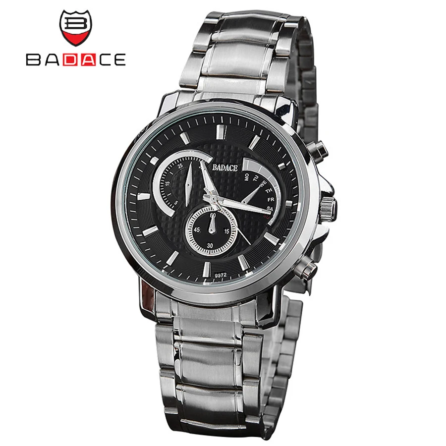 BADACE Luxury Brand Watch Men Fashion Stainless Steel Band Military Quartz Watch Business Casual Wristwatch Male Watch 9972
BADACE Luxury Brand Watch Men Fashion Stainless Steel Band Military Quartz Watch Business Casual Wristwatch Male Watch 9972