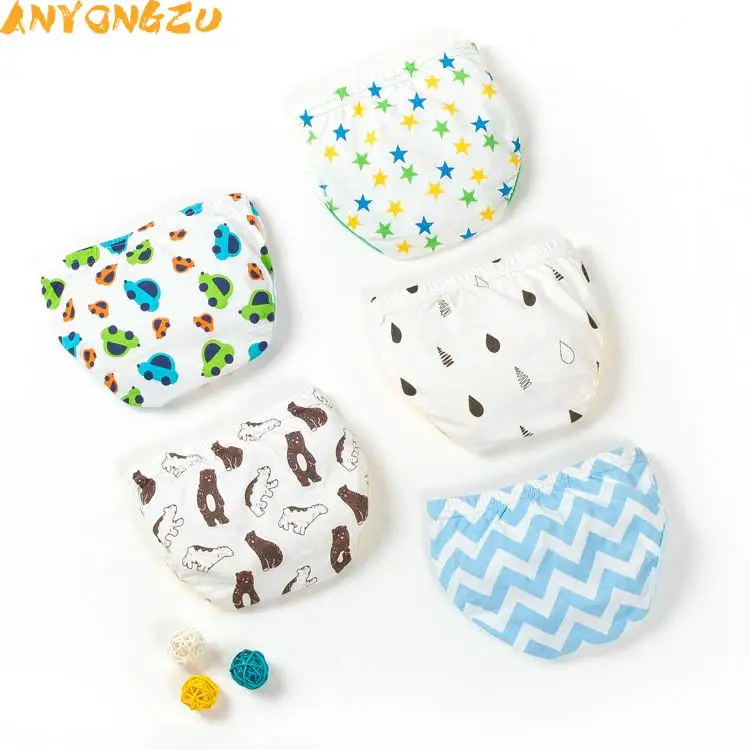 5Pcs Baby Training Pants Cotton Reusable Baby Diapers Waterproof Cloth Nappies Washable Diapers 0-2T boys cartoon Learning Pants
5Pcs Baby Training Pants Cotton Reusable Baby Diapers Waterproof Cloth Nappies Washable Diapers 0-2T boys cartoon Learning Pants