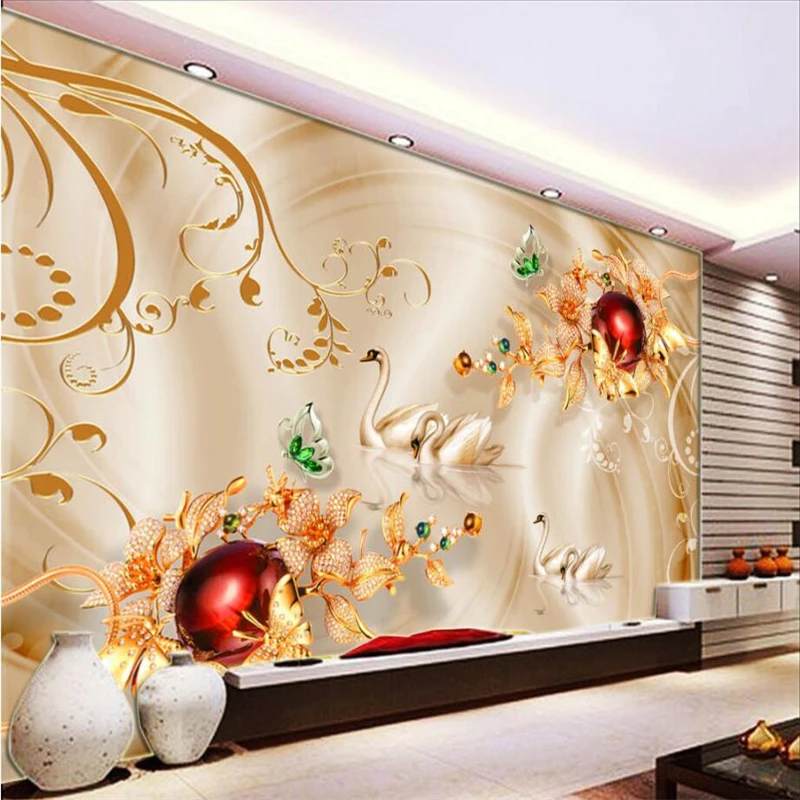 beibehang Custom 3d wallpapers Diamond Flowers Swan Silk Wallpapers Living Room TV Bedroom Sofa Background Walls
beibehang Custom 3d wallpapers Diamond Flowers Swan Silk Wallpapers Living Room TV Bedroom Sofa Background Walls