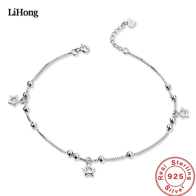 New 925 Silver Anklet Woman Miki Pendant 100% 925 Sterling Silver Anklet Summer Fashion Jewelry
New 925 Silver Anklet Woman Miki Pendant 100% 925 Sterling Silver Anklet Summer Fashion Jewelry