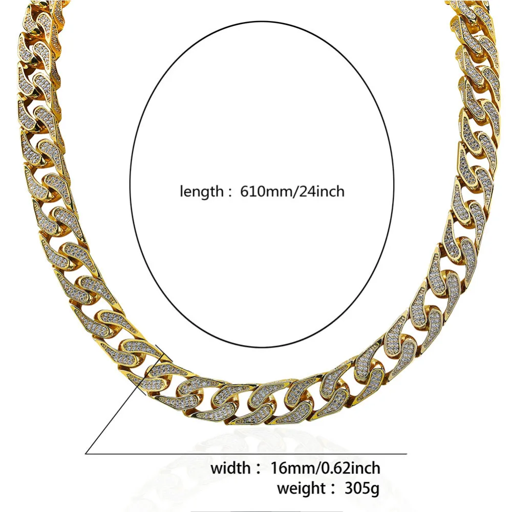 18/22inch Miami Cuban Chain Micro Pave Cubic Zirconia Mens Necklace Full Iced Out Chain Gold Silver Bling Gifts Hip Hop Jewelry
18/22inch Miami Cuban Chain Micro Pave Cubic Zirconia Mens Necklace Full Iced Out Chain Gold Silver Bling Gifts Hip Hop Jewelry