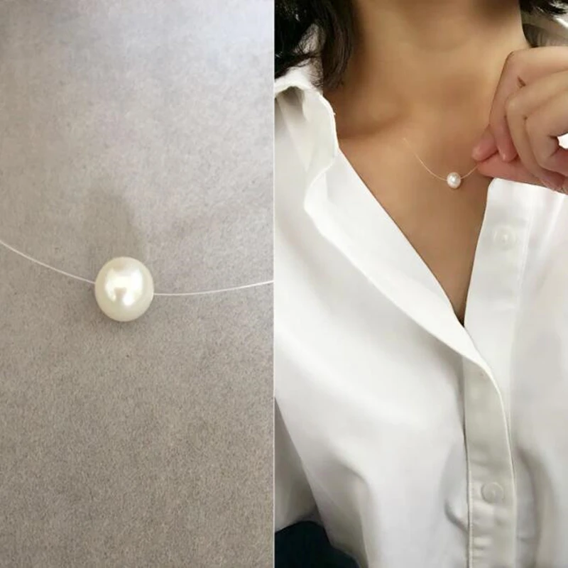 LUSION Trendy Fishing line Simulated Pearl Circle Necklace For Women Statement Necklaces & Pendants Choker Jewelry Summer Gifts
LUSION Trendy Fishing line Simulated Pearl Circle Necklace For Women Statement Necklaces & Pendants Choker Jewelry Summer Gifts