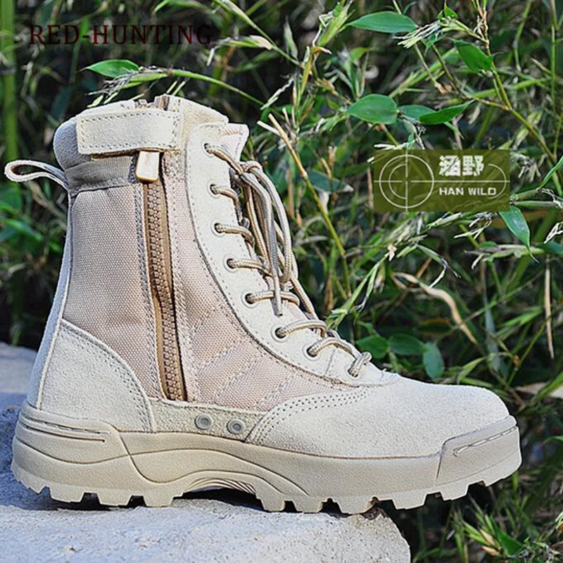 New Men's Outdoor Sport Tactical Boots Desert Outdoor Hiking leather Boots Military Combat Airsoft Hunting Shoes Accessories
New Men's Outdoor Sport Tactical Boots Desert Outdoor Hiking leather Boots Military Combat Airsoft Hunting Shoes Accessories