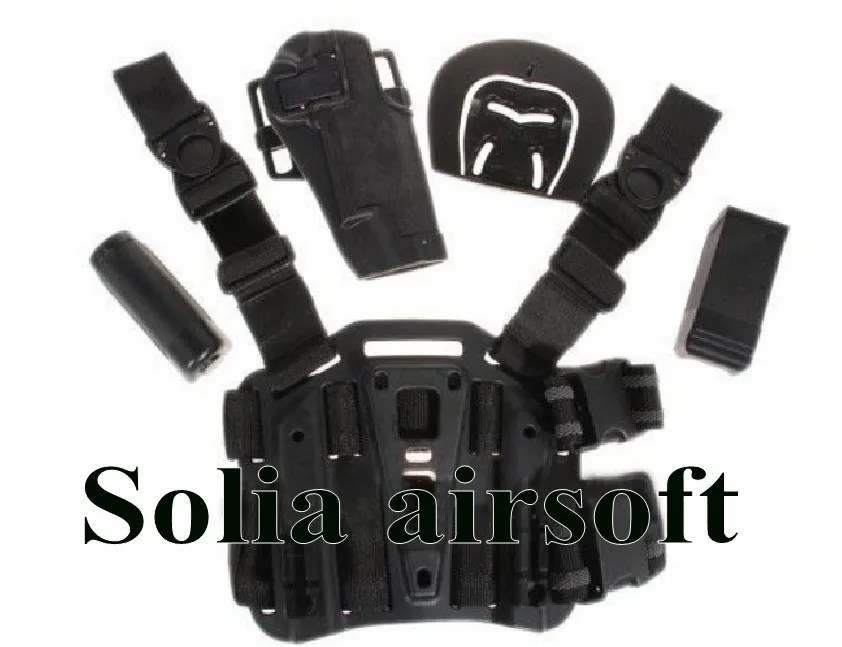 Tactical 1911 CQC Type Pistol Right Hand Holster Leg Pouch with Quick Release Buckle Black
Tactical 1911 CQC Type Pistol Right Hand Holster Leg Pouch with Quick Release Buckle Black