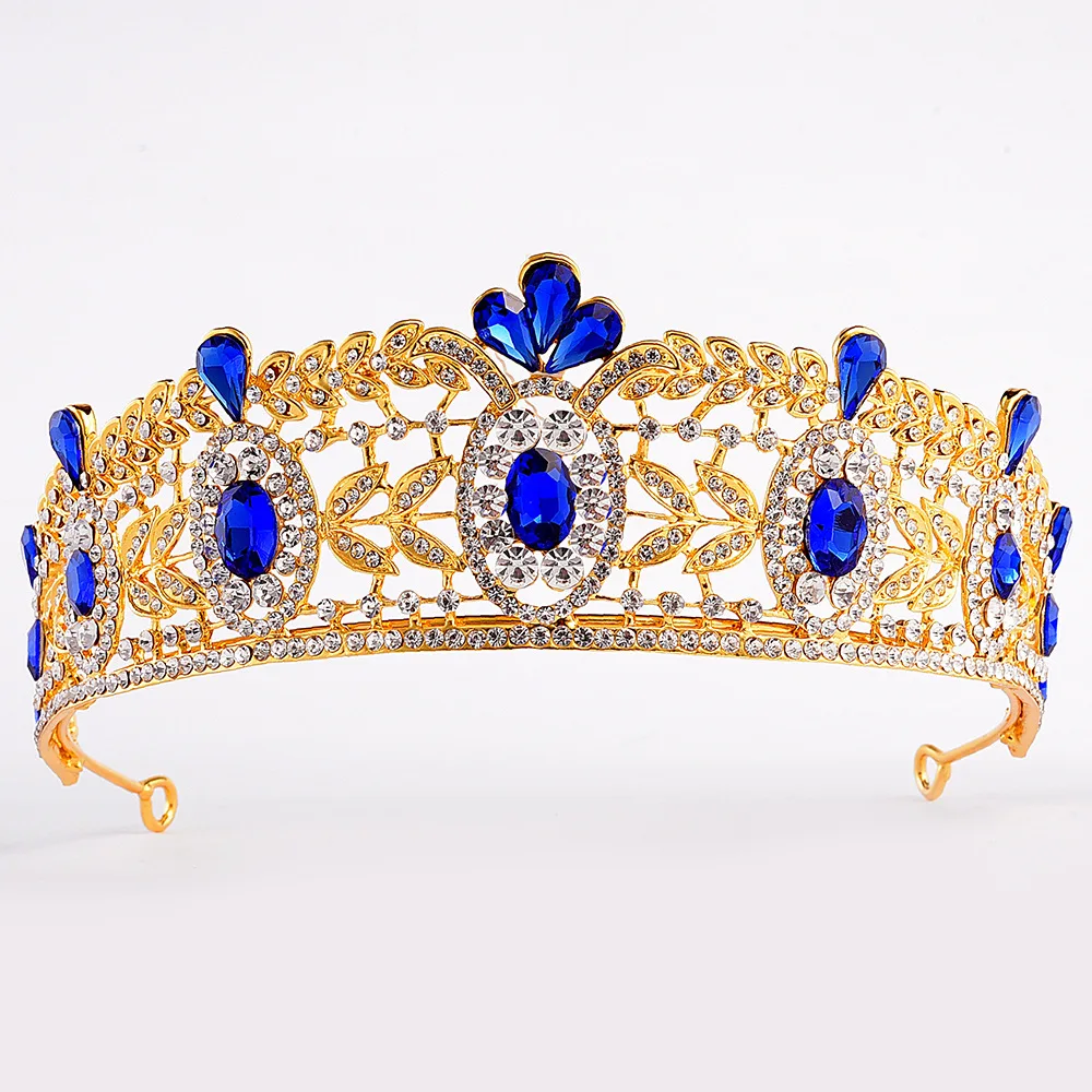 Luxury Blue Crystal Wedding Tiaras And Crowns Fashion Gold Red Bride Hairband Headpieces Baroque Diadema Bridal Hair Accessories
Luxury Blue Crystal Wedding Tiaras And Crowns Fashion Gold Red Bride Hairband Headpieces Baroque Diadema Bridal Hair Accessories