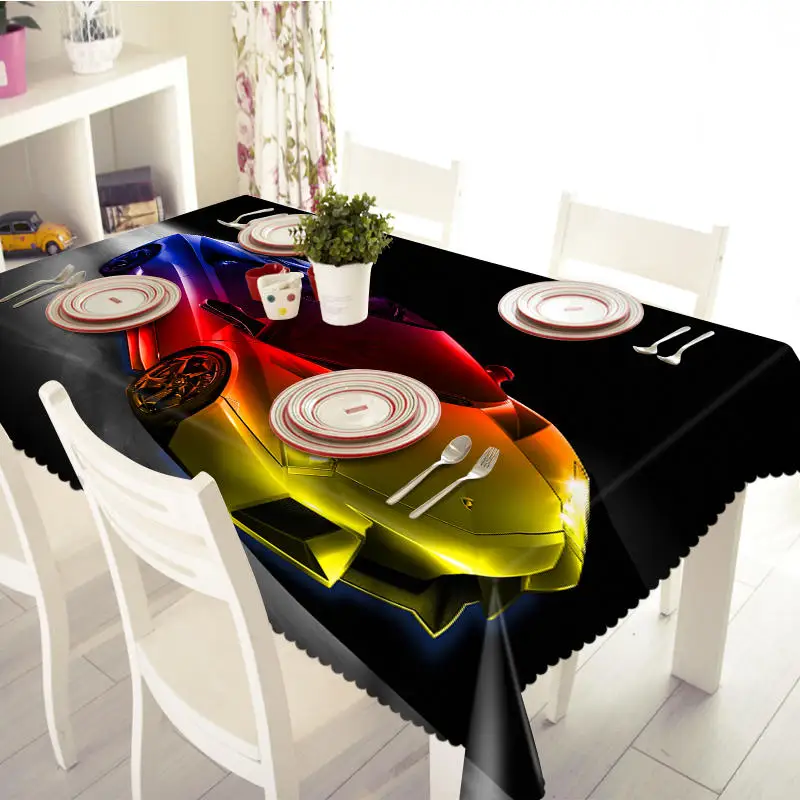 3D Tablecloth luxury car Pattern Polyester Dustproof Table cloth Christmas Dinner Decoration Table Cover
3D Tablecloth luxury car Pattern Polyester Dustproof Table cloth Christmas Dinner Decoration Table Cover