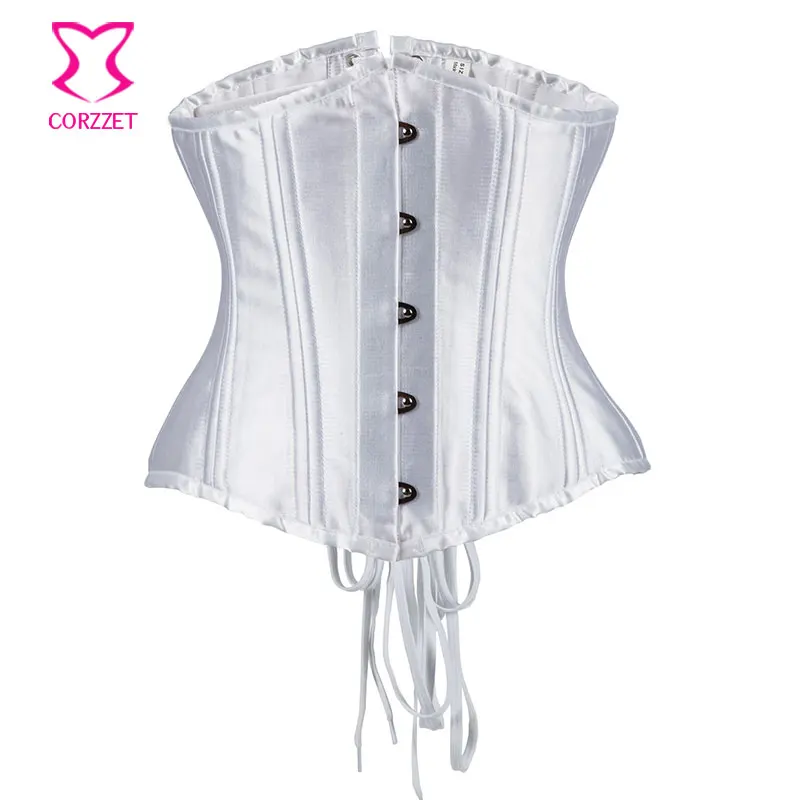 Sexy Corpetes E Espartilhos Plus Size Corset White Bridal Bustier Underbust Waist Slimming Corsets Steel Boned Korsett For Women
Sexy Corpetes E Espartilhos Plus Size Corset White Bridal Bustier Underbust Waist Slimming Corsets Steel Boned Korsett For Women
