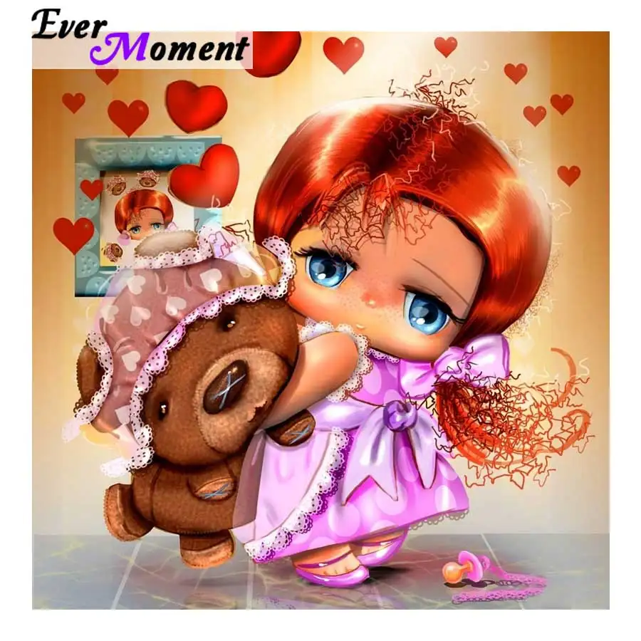 Ever Moment Diamond Painting Friends Little Girl with Bear Mosaic China Cartoon Diamond Embroidery 5D Beads Pictures ASF887
Ever Moment Diamond Painting Friends Little Girl with Bear Mosaic China Cartoon Diamond Embroidery 5D Beads Pictures ASF887