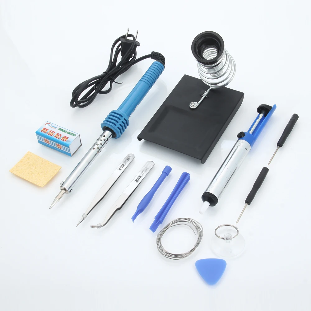 HH601 14pcs Practical Soldering Iron Pack 110V 60W US Standard Plug Electric Soldering Iron Various Devices Welding Tools Set
HH601 14pcs Practical Soldering Iron Pack 110V 60W US Standard Plug Electric Soldering Iron Various Devices Welding Tools Set