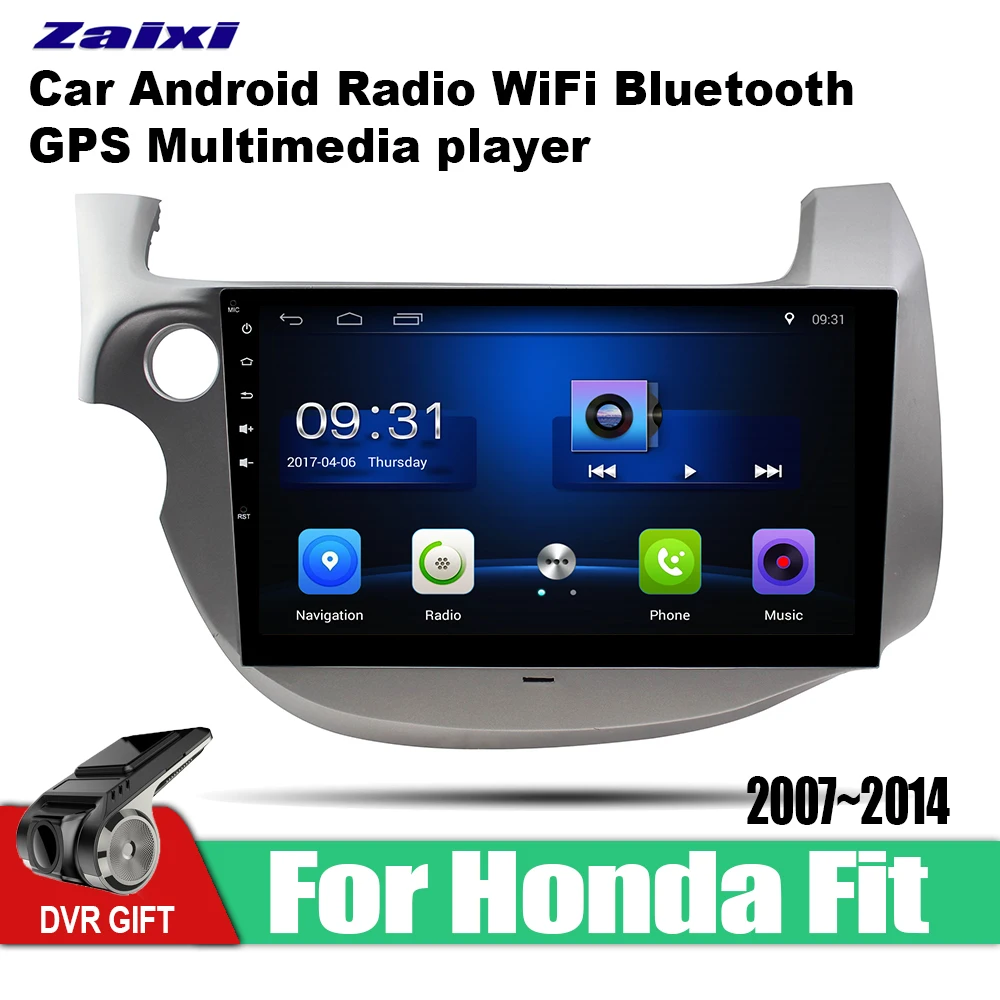 

ZaiXi 10.1 Inch 2Din Android Car Radio Wifi Autoradio HD 1024*600 Tochscreen GPS Multimedia Player For Honda Fit 2007~2014