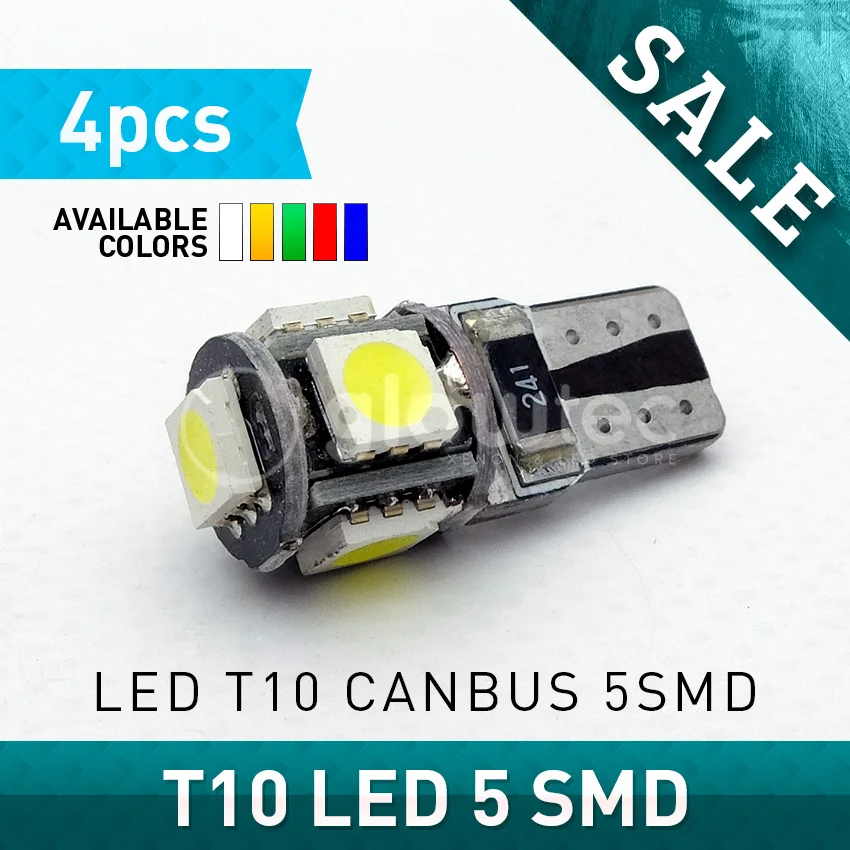 4 шт. T10 5SMD 5050 LED Canbus 12 В Автомобильный светодиодный светильник 194 5 SMD 5050 светодиодный ная лампа светильник 10 W5W canbus Белый Красный Синий Зеленый GLOWTEC
4 шт. T10 5SMD 5050 LED Canbus 12 В Автомобильный светодиодный светильник 194 5 SMD 5050 светодиодный ная лампа светильник 10 W5W canbus Белый Красный Синий Зеленый GLOWTEC