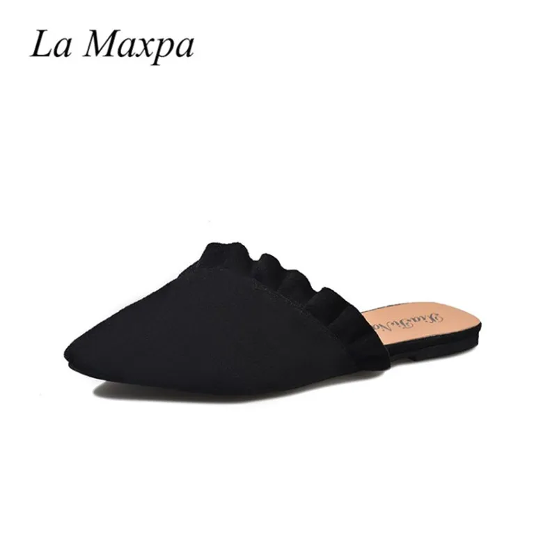 La Maxpa Women Slippers Flat Women Shoes Slip On Flat Ladies Mules Fashion Ruffles Ladies Shoes Fabric Platform Loafer Flip Flop
La Maxpa Women Slippers Flat Women Shoes Slip On Flat Ladies Mules Fashion Ruffles Ladies Shoes Fabric Platform Loafer Flip Flop