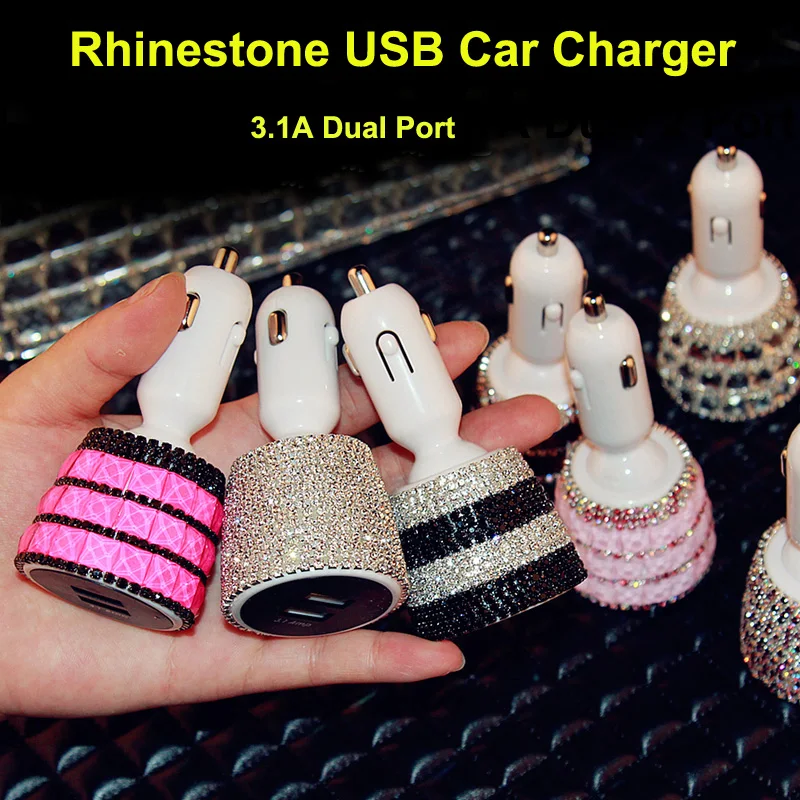 Автомобильное зарядное устройство с двойным дисплеем, стразы, USB 3,1 А, разъем для прикуривателя, быстрое зарядное устройство для автомобиля, ...
Автомобильное зарядное устройство с двойным дисплеем, стразы, USB 3,1 А, разъем для прикуривателя, быстрое зарядное устройство для автомобиля, ...