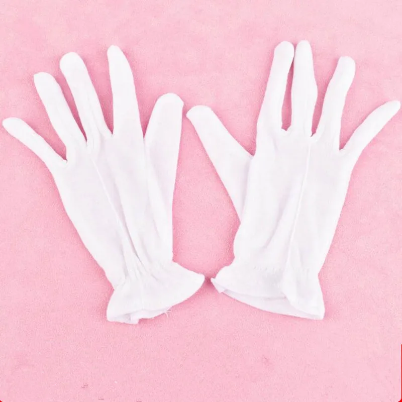 Adults Children White Cotton Gloves Boy Girl Kindergarten Dance Performance Carnival Party Dress Halloween Christmas|performance gloves|supplies