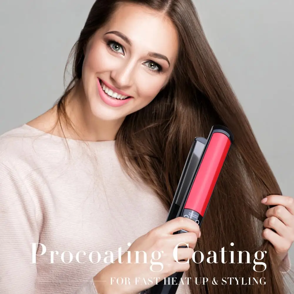 Electric Hair Straightener MCH Hard Oxidation Plate 2in1 Negative ion Hair Curler Splint Ultra-thin Digital Display 100-240V
Electric Hair Straightener MCH Hard Oxidation Plate 2in1 Negative ion Hair Curler Splint Ultra-thin Digital Display 100-240V