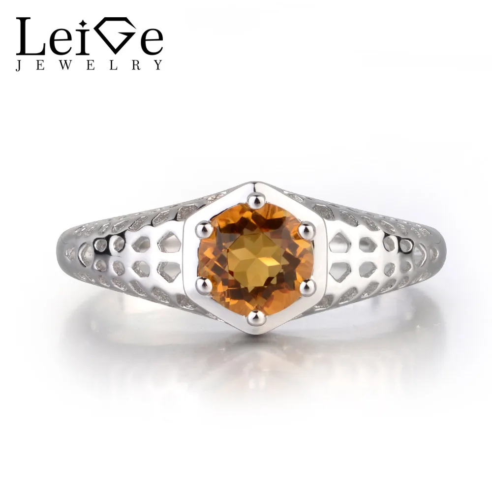 Leige Jewelry Natural Yellow Color Cintrine Fine Jewelry Round Cut Prong Setting Wedding Rings For Woman 925 Sterling Silver
Leige Jewelry Natural Yellow Color Cintrine Fine Jewelry Round Cut Prong Setting Wedding Rings For Woman 925 Sterling Silver