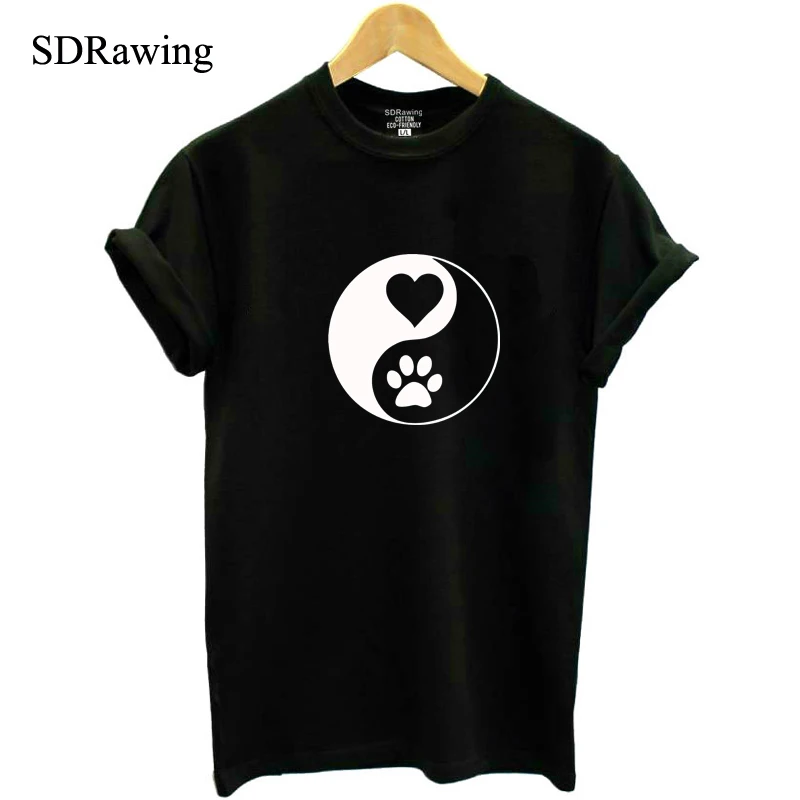 Yin Yang Love Paw Women's T shirt Cotton Graphic Tees Cat Collection New York Gift Shirts Funny Cute Cat AllDayUS cotton tops
Yin Yang Love Paw Women's T shirt Cotton Graphic Tees Cat Collection New York Gift Shirts Funny Cute Cat AllDayUS cotton tops