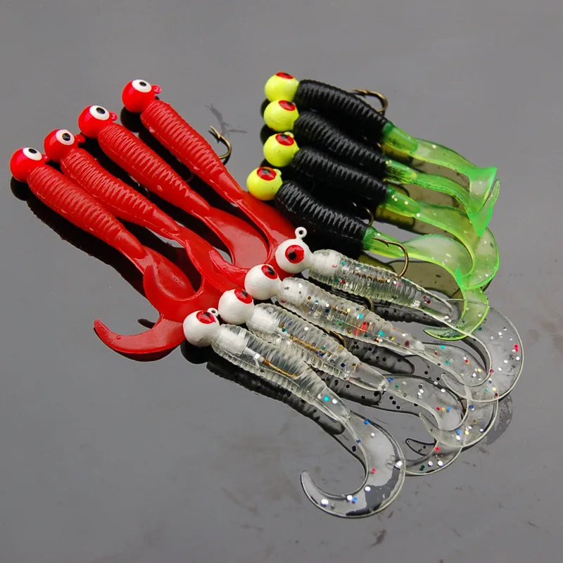 6 Pieces/Bag Jig Head Worm Soft Lure Bait Double Eye Grub Jigs Fishing Lures 3.5g/5cm
6 Pieces/Bag Jig Head Worm Soft Lure Bait Double Eye Grub Jigs Fishing Lures 3.5g/5cm