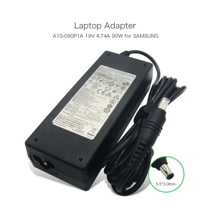 Genuine 19V 4.74A 90W 5.5*3.0mm Laptop for Samsung R700 R510 R610 A10-090P1A AA-PA1N90W AD-9019S for Computer
Genuine 19V 4.74A 90W 5.5*3.0mm Laptop for Samsung R700 R510 R610 A10-090P1A AA-PA1N90W AD-9019S for Computer