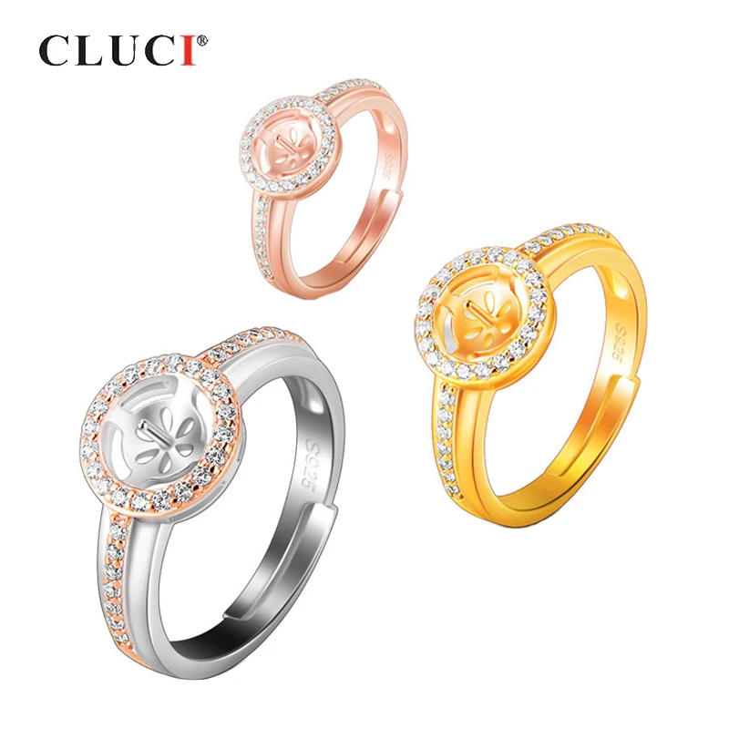 CLUCI Silver 925 Rose Gold Color Adjustable Open Rings for Women 925 Sterling Silver Round Zircon Rings SR2197SB
CLUCI Silver 925 Rose Gold Color Adjustable Open Rings for Women 925 Sterling Silver Round Zircon Rings SR2197SB