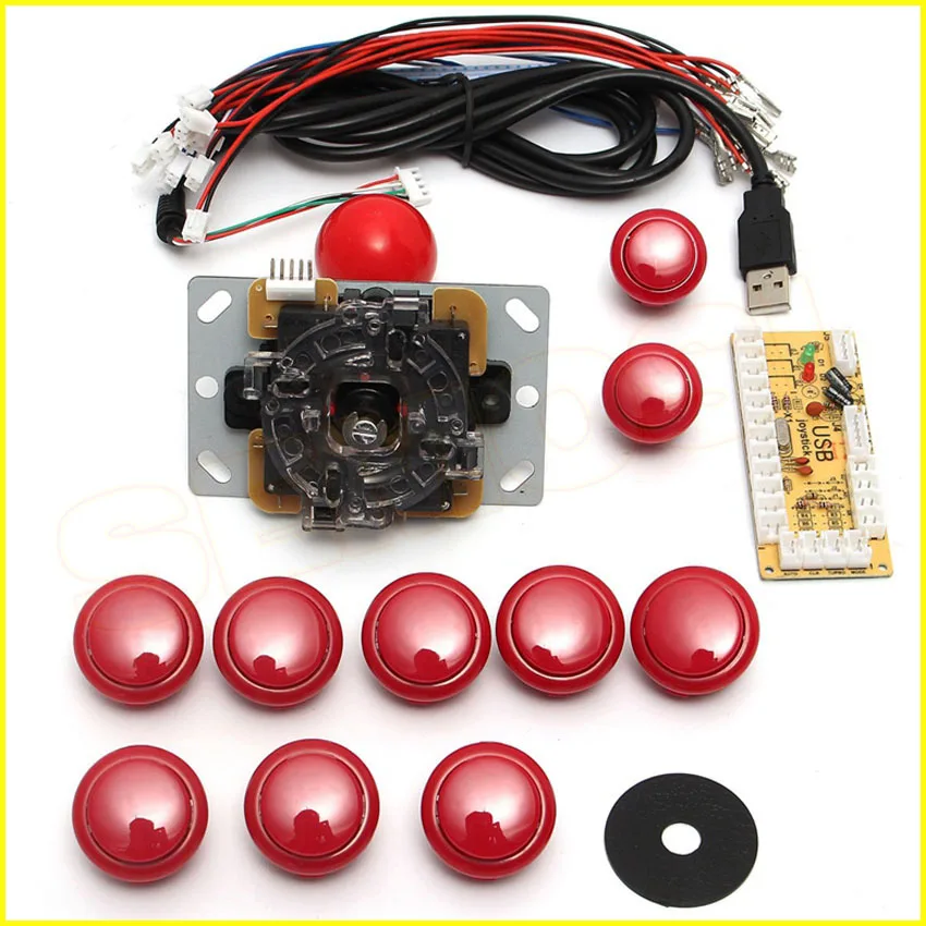 Zero Delay USB Cable Encoder Board and Push Buttons DIY Parts Kit 8 Way Arcade Joystick Replacement | Спорт и развлечения